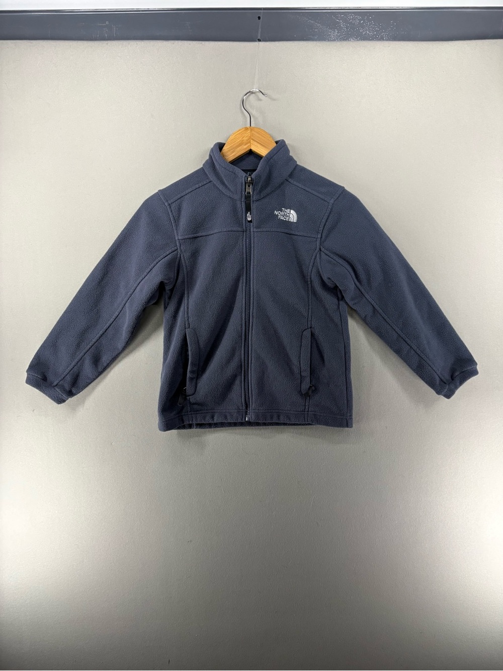 The North Face Boys Size Small Full Zip Fleece Jacket Gray